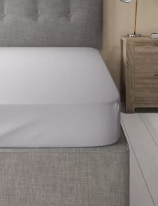 Marks & Spencer - Egyptian cotton 400 thread count sateen fitted sheet grey
