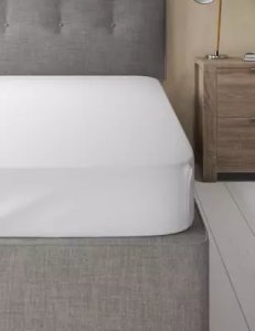 Marks & Spencer - Egyptian cotton 400 thread count sateen fitted sheet white