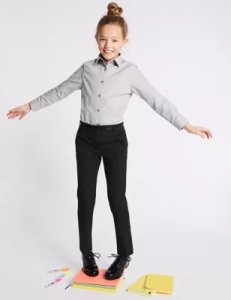 Marks & Spencer - Girls' skinny leg trousers black
