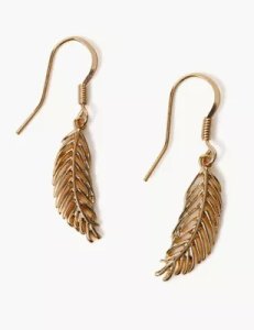 Marks & Spencer - Leaf earrings gold