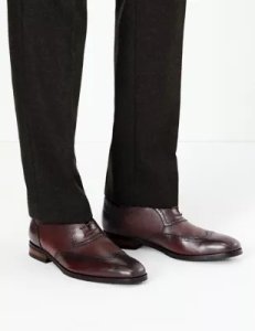 Marks & Spencer - Leather brogues red