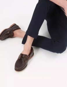 Leather Deck Shoes brown
