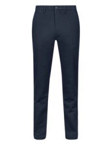 M&S Collection Slim Fit Italian Stretch Chinos - 3031 - Navy, Navy