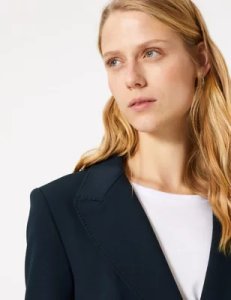 Tailored Single Breasted Blazer navy