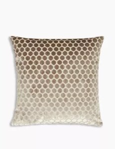 Velvet Hexagonal Cushion beige