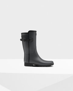 Default - Women's refined slim fit contrast short rain boots