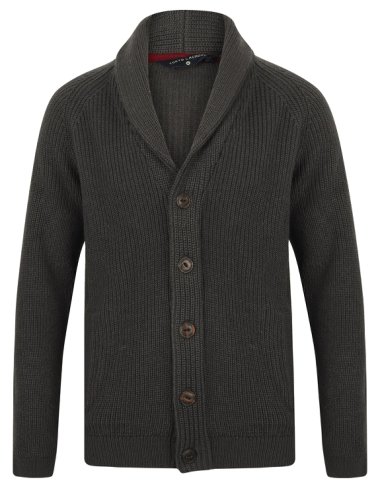 Cardigans Hatton 2 Soft Knit Shawl Neck Cardigan in Charcoal - Tokyo Laundry / S - Tokyo Laundry