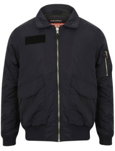 Coats / Jackets Strathaven Bomber Jacket with Collar in Navy - Tokyo Laundry / S - Tokyo Laundry