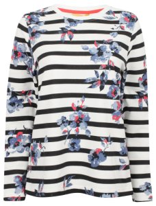 Hoodies / Sweatshirts Adelaide Floral Print Sweatshirt In Optic White - Plum Tree / 8 - Tokyo Laundry