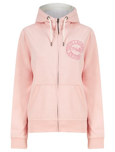 Hoodies / Sweatshirts Alto Zip Through Fleece Hoodie With Borg Lined Hood in Chalk Pink - Tokyo Laundry / 10 - Tokyo Laundry