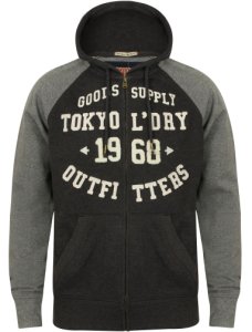 Hoodies / Sweatshirts Arapaho Forest Zip Through Hoodie in Mid Grey Marl – Tokyo Laundry / S - Tokyo Laundry