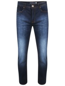 Jeans Blythe Straight Fit Denim Jeans in Dark Indigo Stone Wash – Tokyo Laundry / W30/L30 - Tokyo Laundry