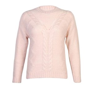 Jumpers Amara Reya Bitter Sweet cable knit jumper in pink / 12 - Tokyo Laundry