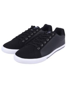 Shoes Richmondy Perforated Faux Leather / Suede Low Top Lace Up Trainers in Navy – Tokyo Laundry / 7/41 - Tokyo Laundry