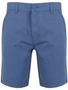 Shorts Delgada Cotton Ottoman Chino Shorts In Washed Blue - Tokyo Laundry / S - Tokyo Laundry