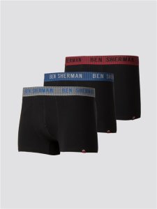 Aiden 3 Pack Trunk Black from Ben Sherman | Est 1963 - Small