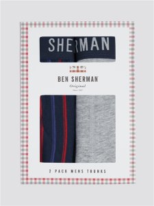 Men's Two Pack of Boxer Shorts | Ben Sherman | Est 1963 - Small