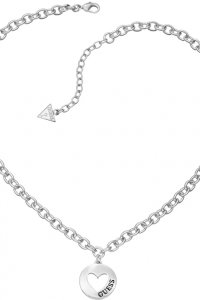 Guess Jewellery G Girl Coin Heart Necklace JEWEL UBN51430