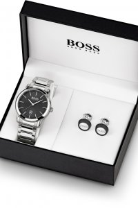 Hugo Boss Mens Bracelet Cufflink Giftset 1570091