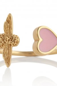 Love Bee Pink & Gold Ring