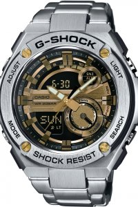 Mens Casio G-Steel Alarm Chronograph Watch GST-210D-9AER