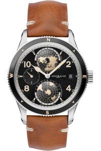Mens Montblanc 1858 Geosphere World Timer Automatic Watch 119286