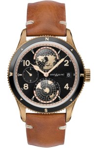 Mens Montblanc 1858 Geosphere World Timer Bronze Limited Edition Automatic Watch 119347
