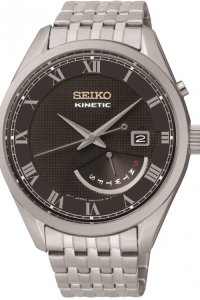 Mens Seiko Dress Retrograde Kinetic Watch SRN057P1