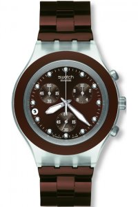 Mens Swatch Full-Blooded Earth Chronograph Watch SVCK4042AG
