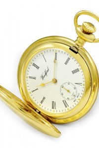 Woodford - Pocket watch with albert-sep. 2nd hand dial