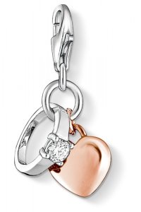 Thomas Sabo Jewellery Charm Club Ring/Heart Charm JEWEL 1000-416-14