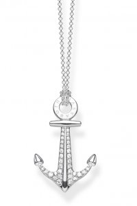 Thomas Sabo Jewellery Love Anchor Necklace  KE1852-051-14-L50V