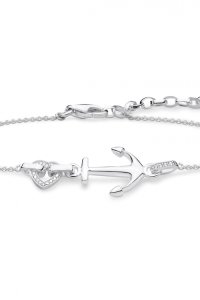 Thomas Sabo Jewellery Love Heart & Anchor Bracelet  A1854-051-14-L19V