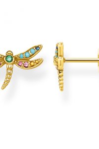 Thomas Sabo Jewellery Paradise Colours Dragonfy Stud Earrings H2051-315-7
