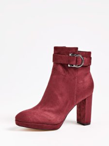 Guess Abbea Suede Ankle Boot With Strap