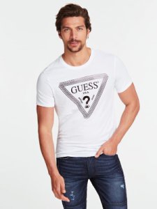 Guess Chain Logo Triangle T-Shirt