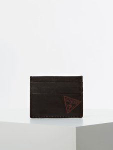 Guess New George Genuine Leather Credit Card Holder