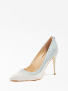 Guess Omara Glitter-Look Court Shoe