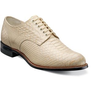 Madison Stacy Adams Men's Madison Plain Toe Printed Leather Classic Oxford