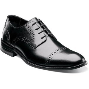 Prescott stacy adams prescott capt toe moders dress lace up oxford brogue dress shoe