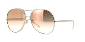 Chloe - CE127S Nola Rose Gold/Peach Aviator Sunglasses