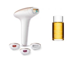 Philips SC1999/00 Lumea Removal Device and Clarins Huile Tonic Body Treatment Oil Bundle