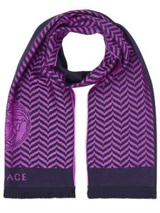 Versace Collection 100% Wool  Scarf Pink