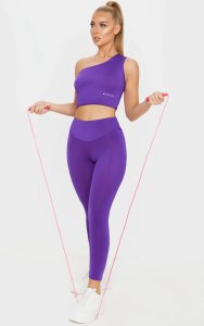 PRETTYLITTLETHING Purple High Waisted Gym Legging