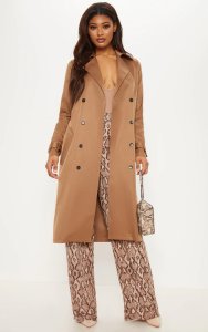 Tall Brown Oversized Longline Coat