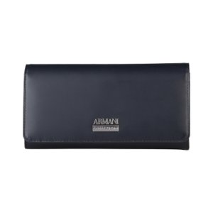 Armani Women Leather Wallet Dark Blue