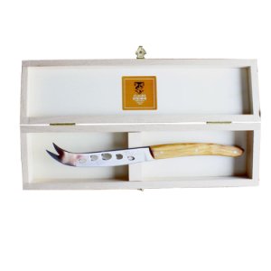 Claude Dozorme Thiers Cheese Knife with Beech Box