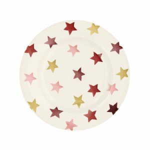 Emma Bridgewater Pink & Gold Stars 8 1/2 Inch Plate