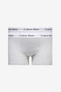 Boys Calvin Klein Boys Modern Cotton Trunks Two Pack -  Grey