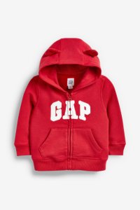 Boys Gap Red Logo Hoody -  Red